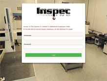 Tablet Screenshot of inspecweb.inspec-inc.com